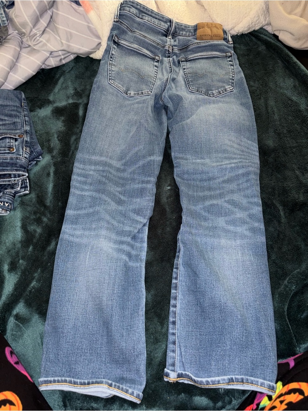 American Eagle Outfitters Faded Light Blue Men's Bootcut Jeans
